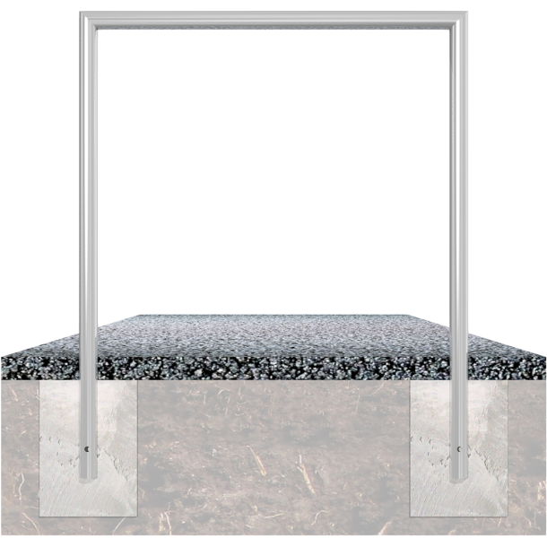 Hoops of steel tube  48 x 2.5 mm | Total width 1200 mm | galvanized andcoated DB 703